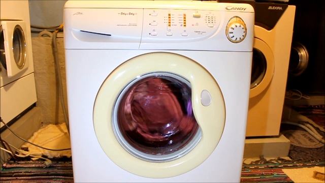 Candy Alise CLD 135 Wash and Dry Buntwäsche 60°C und Trocknen Demo смотреть онлайн