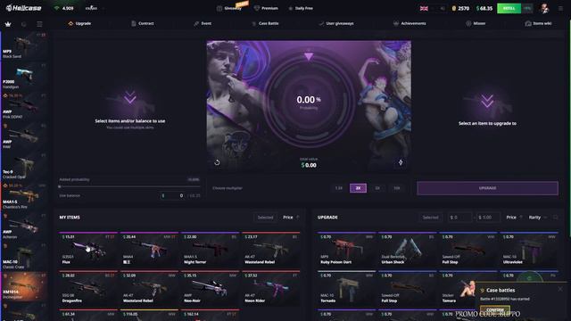 HELLCASE KASA AÇILIMI VE 0.70$ PROMO CODE !! смотреть онлайн