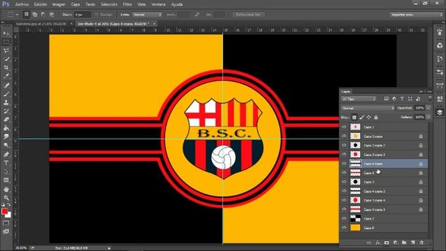 Tutorial para crear una bandera realista de tu equipo favorito смотреть онлайн