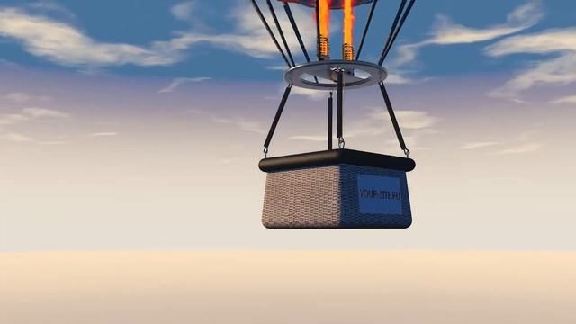 3D анимация воздушного шара - SEO (3D project aero ballon cinema 4D animation) смотреть онлайн