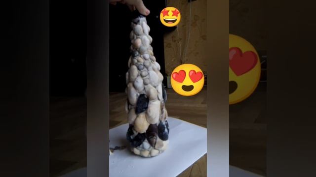 Украшения стеклянной бутылки морскими ракушками. смотреть онлайн