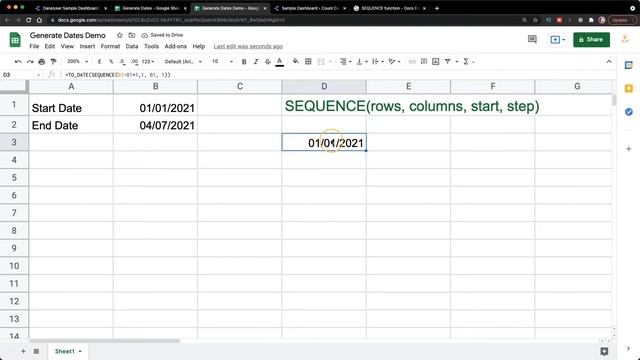Data Studio Hacks - Calculate No. of Days in Date Range Selection (SEQUENCE, TO_DATE, ARRAYFORMULA) смотреть онлайн
