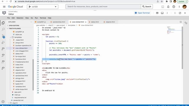 CS1520 Lecture 31c: JavaScript Demonstration, part 3 - events смотреть онлайн