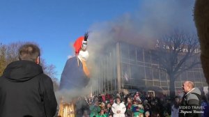 Сожжение чучела Масленицы в Царском Селе. 2022