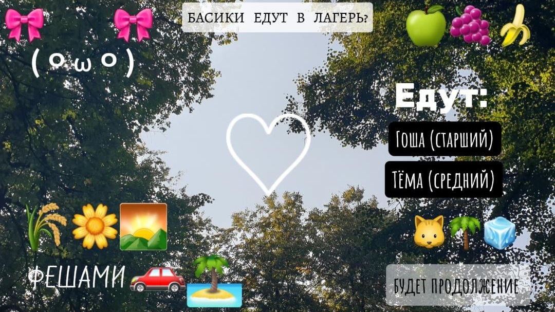 Билеты в лагерь? Кто поедет? Басики очень рады