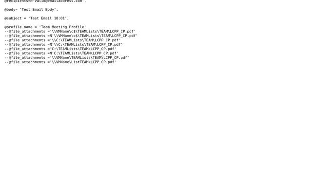 Problem sending an attachment using dbo.sp_send_dbmail (2 Solutions!!) смотреть онлайн
