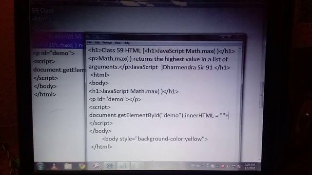 class 59 Html #Math.max( ) returns the #highest #value in a list of arguments смотреть онлайн