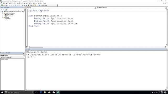 Excel VBA Programming - Object Deep Dive | 1 - The Application Object смотреть онлайн