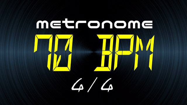 metronome 70 BPM 4/4 смотреть онлайн