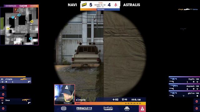 ФАНТАСТИЧЕСКАЯ ИГРА ОТ СИМПЛА И ЭЛЕКТРОНИКА! Na'Vi vs Astralis ФИНАЛ BLAST Pro Series Lisbon 2018 смотреть онлайн