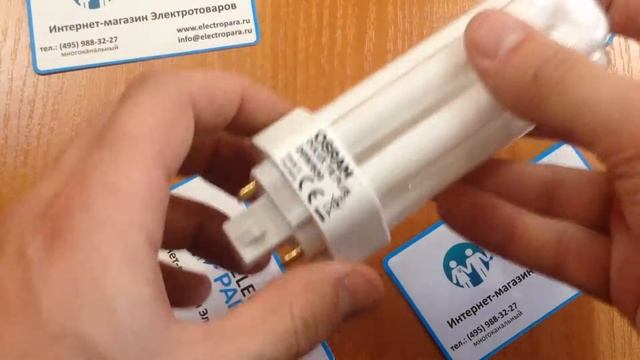 OSRAM DULUX T/E 26W/830 GX24q-3, обзор энергосберегающей лампы