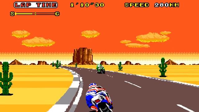 Super Hang-On (Mega Drive) - complete Original Mode (part 2) смотреть онлайн