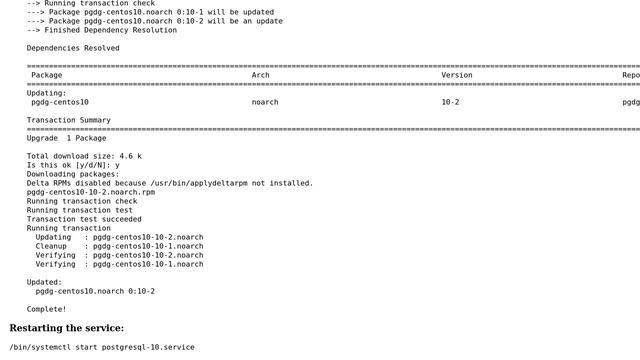 Databases: Version not changed after updating PostgreSQL on CentOS смотреть онлайн