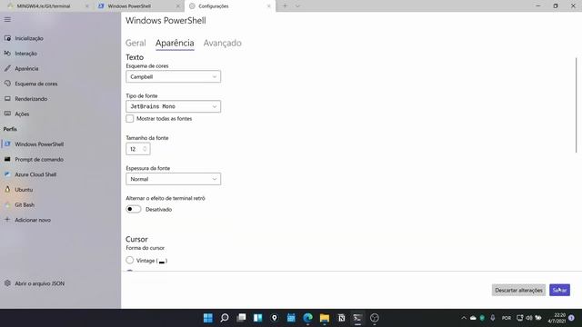Configurações Windows Terminal | Curso Git & GitHub @DevPro Community смотреть онлайн