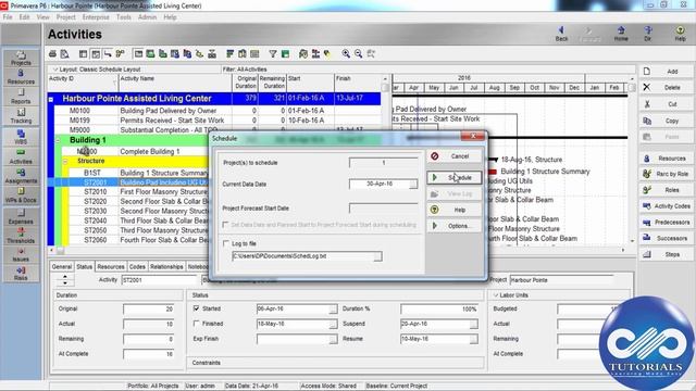 Primavera P6 Tutorial : Chapter - 4.4.4 : Suspend and Resume Activities in Primavera P6 смотреть онлайн
