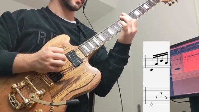 CHON - Bubble Dream Intro // guitar tutorial // hybrid picking смотреть онлайн