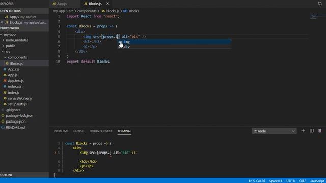 props in React.js / Как работает props смотреть онлайн