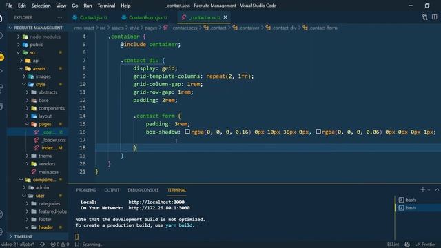 Contact Page Design | React Laravel Project | Recruit Management| React JS | Laravel API смотреть онлайн