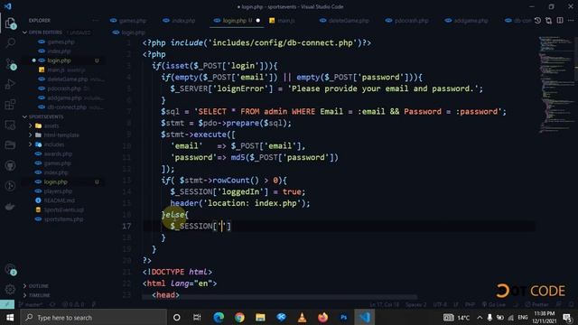 34 Show alert messages on login page PHP - Dot Code смотреть онлайн