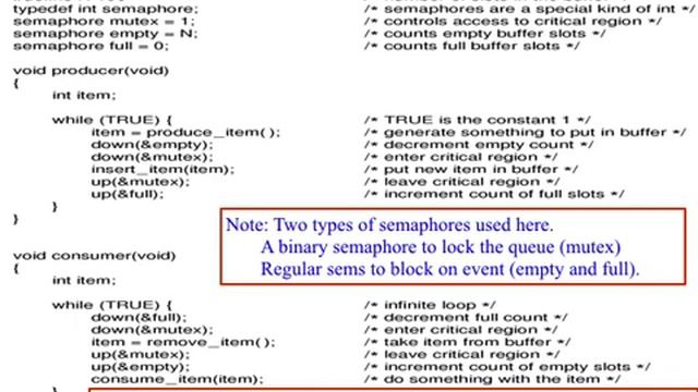 Concurrency -- Semaphores, Monitors, Producer Consumer смотреть онлайн