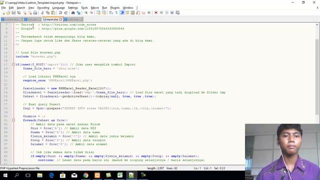 Import excel database menggunakan PDO PHP смотреть онлайн