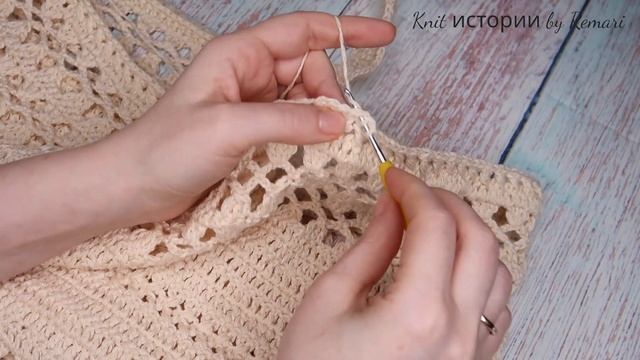 Как связать ручки для сумки или авоськи/плотная и эластичная ручка крючком смотреть онлайн