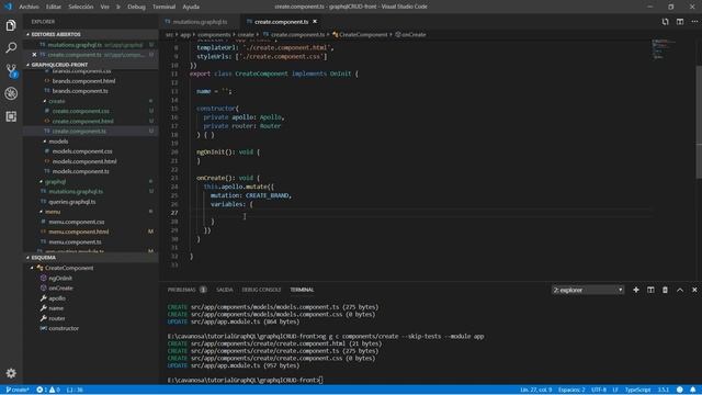 Proyecto Full Stack GraphQL Spring Boot Angular: Capítulo 9: Crear Marca смотреть онлайн
