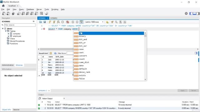 25 - IN Operator in MySQL смотреть онлайн
