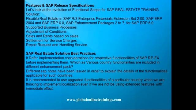 sap real estate training video | re-fx tutorial course demo смотреть онлайн