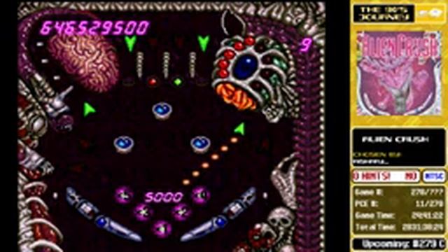 The 90's Journey - Game #278: Alien Crush (Part 5-1, PC Engine) смотреть онлайн