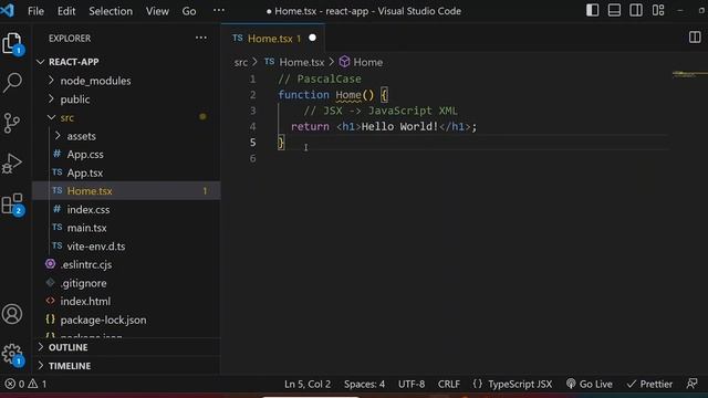 React TypeScript - 4: Create a React Component смотреть онлайн