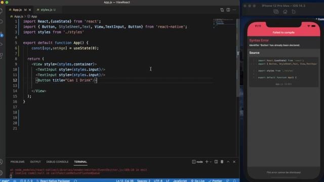 React Native Tutorial 13 - React Native Alert смотреть онлайн