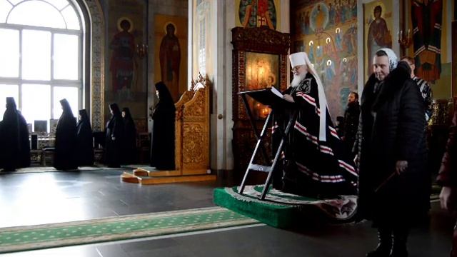 Чтение Великого канона.Задонский женский монастырь. смотреть онлайн