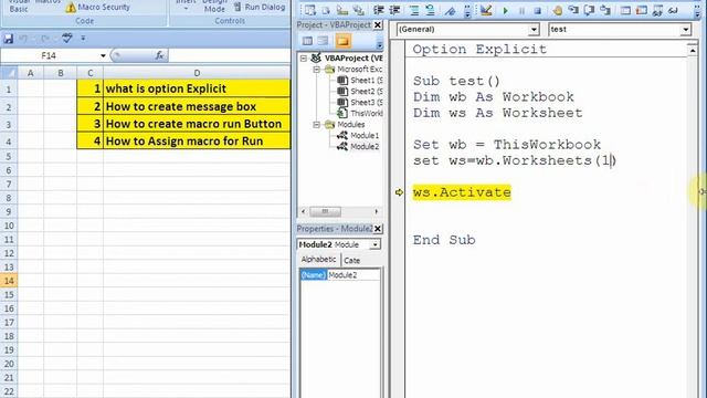 Create Run button and message box with option explicit смотреть онлайн