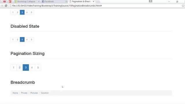 3 Pagination & Breadcrumb Bootstrap смотреть онлайн