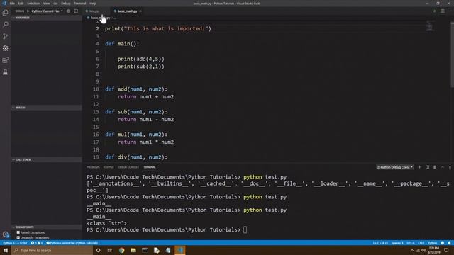 Modules: What does if name == main do? - Python смотреть онлайн