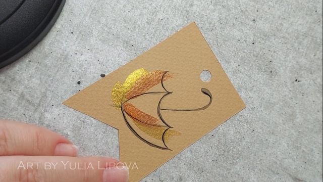 Стилизованный зонтик. Как нарисовать легко и просто смотреть онлайн