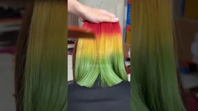 Colored hair by Bibo Hair Vietnam +84828210888 #wefthair #hairfactory #wigshop #hairshop #hairwig смотреть онлайн