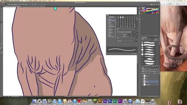 Speedpainting - Adobe Illustrator & Photoshop "Don't play with the cat" смотреть онлайн