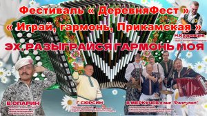 Фестиваль « ДеревняФест «.  Играй, гармонь, Прикамская. Василий Меркучев и ансамбль Разгуляй (2022)
