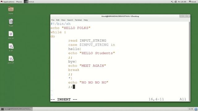 Shell Scripting with Case смотреть онлайн