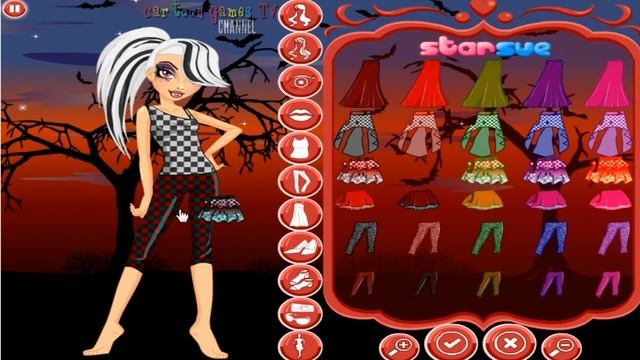 Cerise Hood Rebel Style monster high: dress up games for girls смотреть онлайн