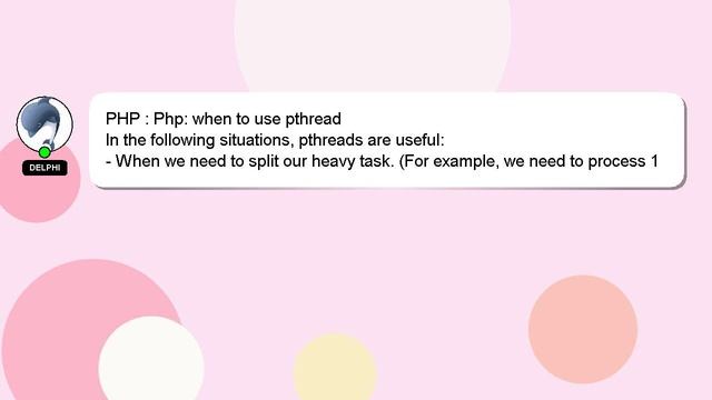 PHP : Php: when to use pthread смотреть онлайн
