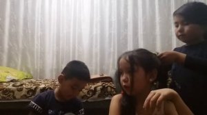 делаю причёску сестре часть 1