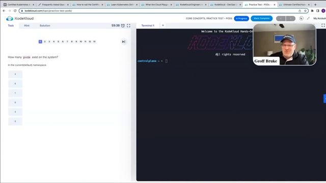 CKA Exam Preps for Success - Geoff Burke | KodeKloud Webinar смотреть онлайн