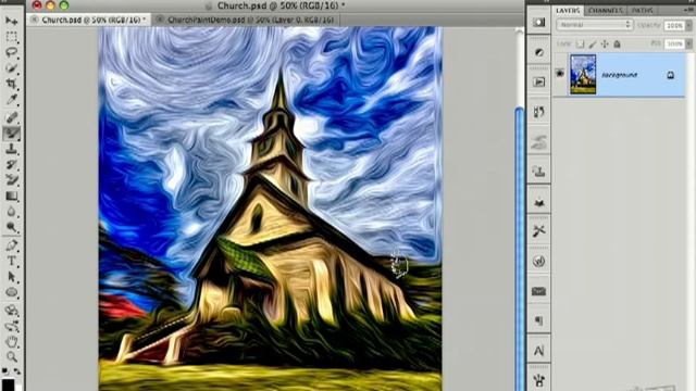 Impressionist Oil Painting with Photoshop CS5 (Part 2) смотреть онлайн