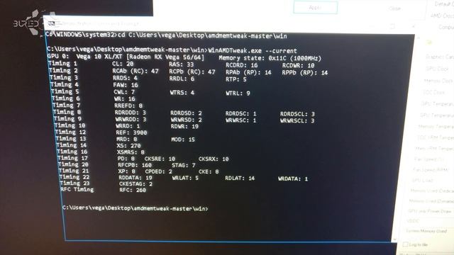 Low Power 51Mh/s Vega 64 With AMD Memory Tweaker! смотреть онлайн