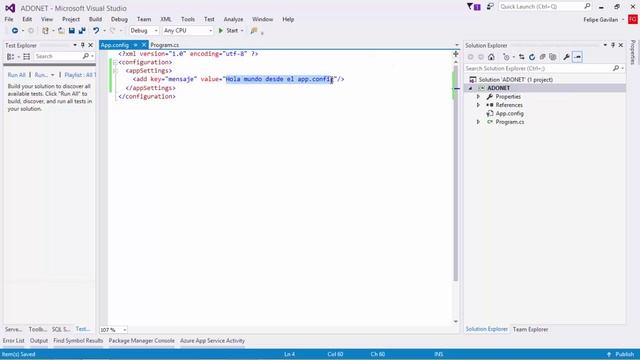 Leyendo el app config desde C# | ADO.NET | Programando en C# смотреть онлайн