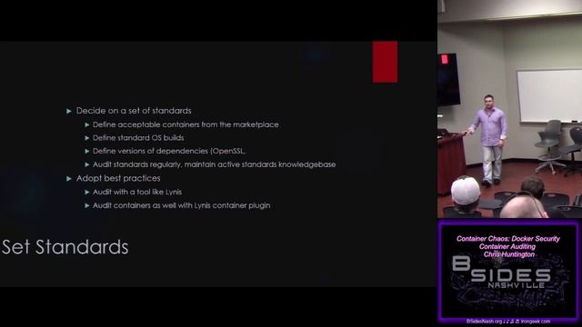 B02 Container Chaos Docker Security Container Auditing Chris Huntington смотреть онлайн