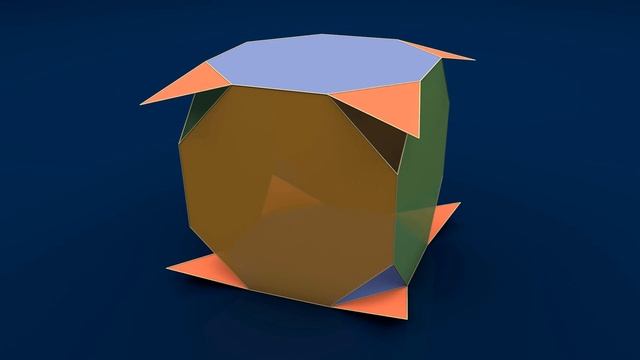 Make 3D Solid Shapes - Truncated Cube / Усеченный куб смотреть онлайн